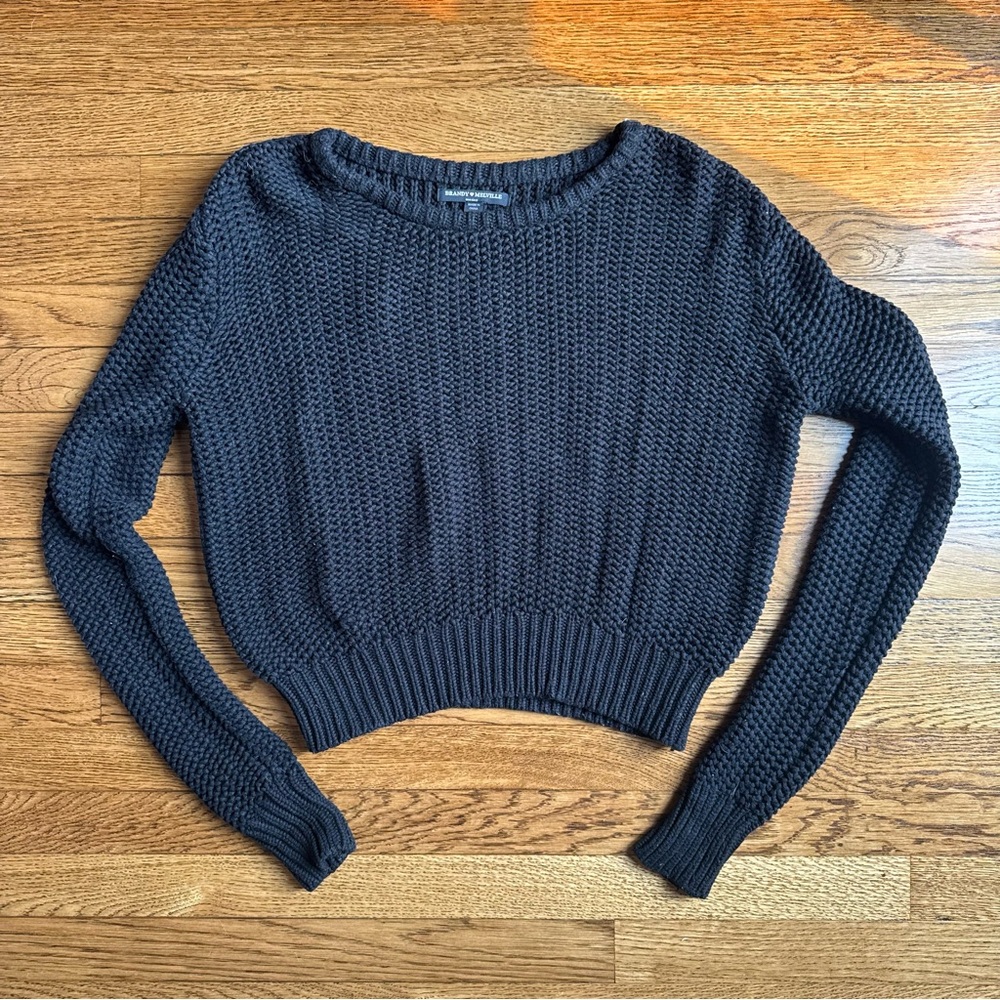 Rare Brandy Melville black knit sweater